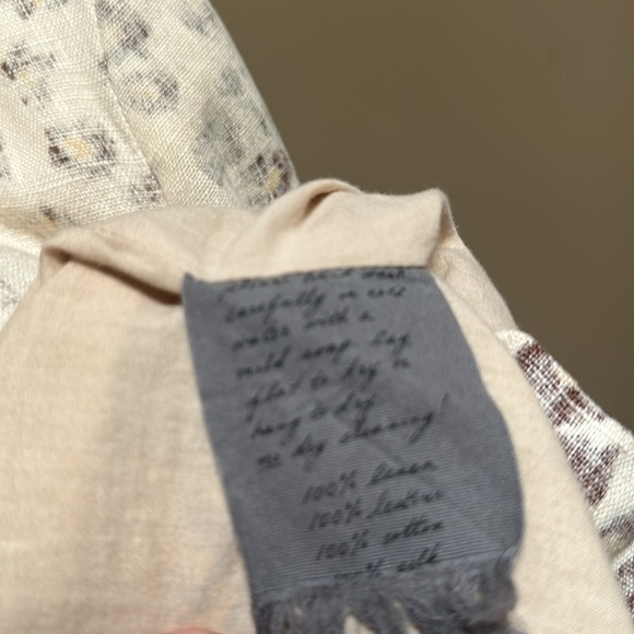 Raquel Allegra Linen Blend Leopard Blazer size 1 - Picture 8 of 9